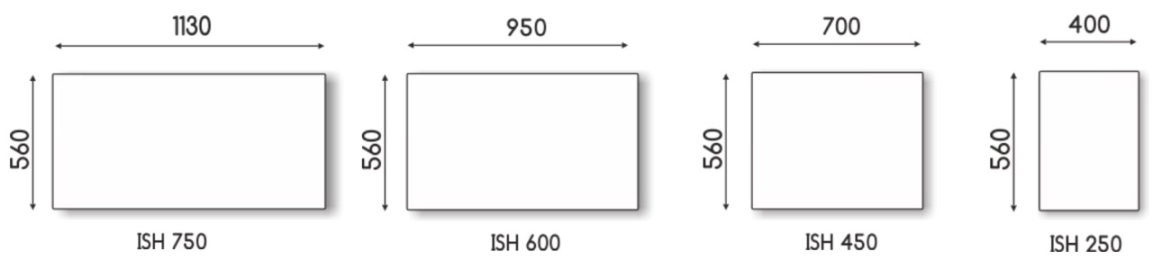 HSteel ISH 600 F Premium (ISH600FP) Габаритные размеры