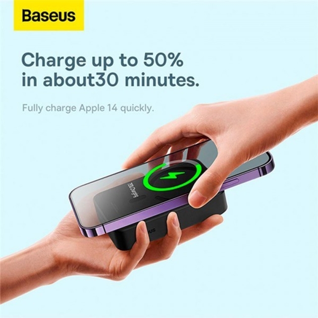 Baseus Magnetic Wireless 20W 20000mAh Black (PPCX150001) в магазине в Киеве - фото 10