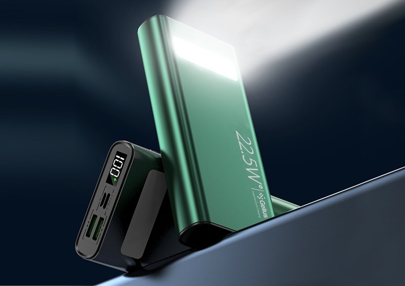 огляд товару Повербанк Gelius Lightstone (GP-PB300i) 20000mAh QC+PD 22.5W Green - фотографія 12