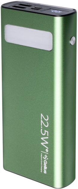 в продажу Повербанк Gelius Lightstone (GP-PB300i) 20000mAh QC+PD 22.5W Green - фото 3