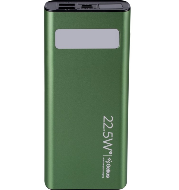 продаємо Gelius Lightstone (GP-PB300i) 20000mAh QC+PD 22.5W Green в Україні - фото 4