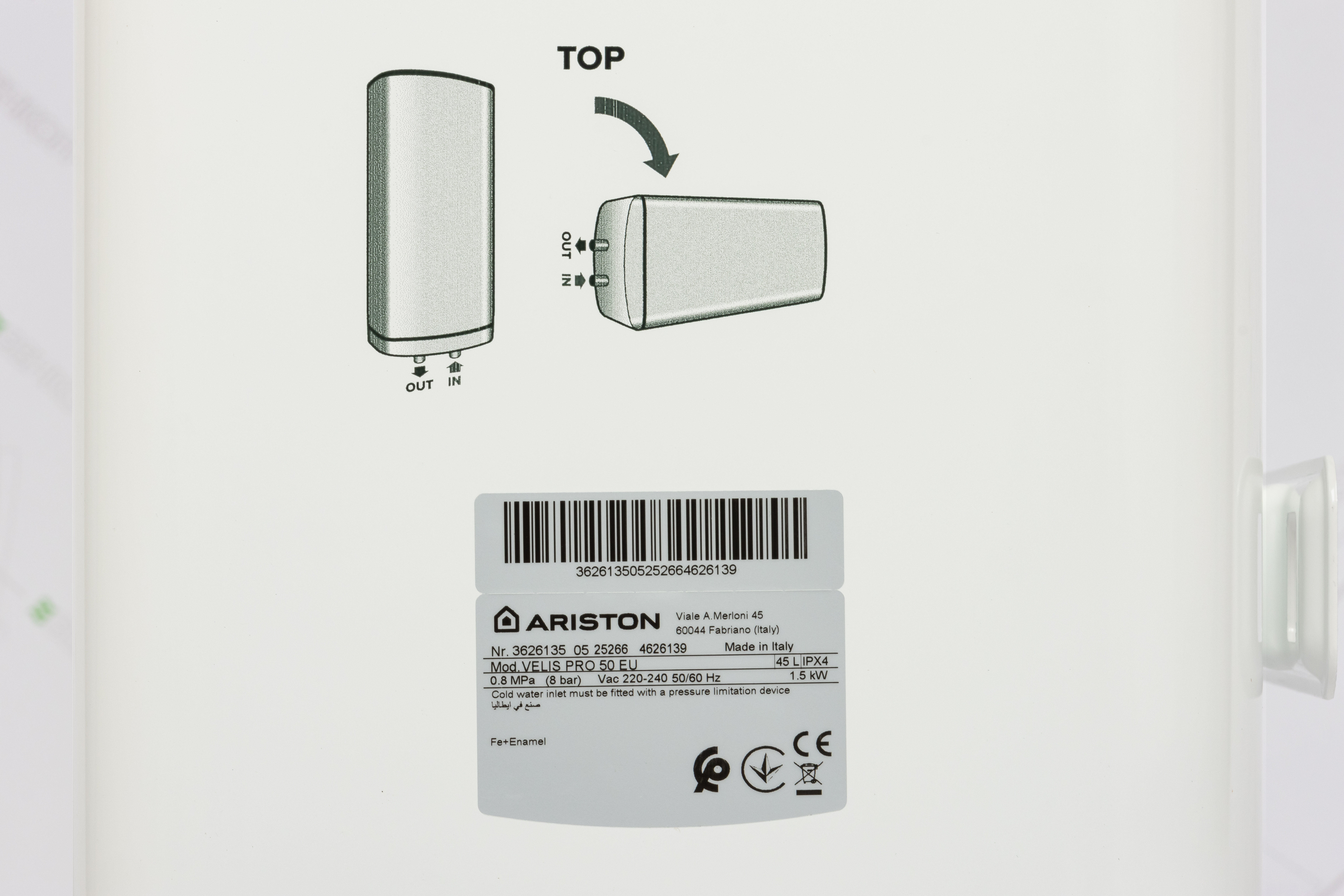 Водонагрівач Ariston Velis Pro 50 EU (3626135) інструкція - зображення 6