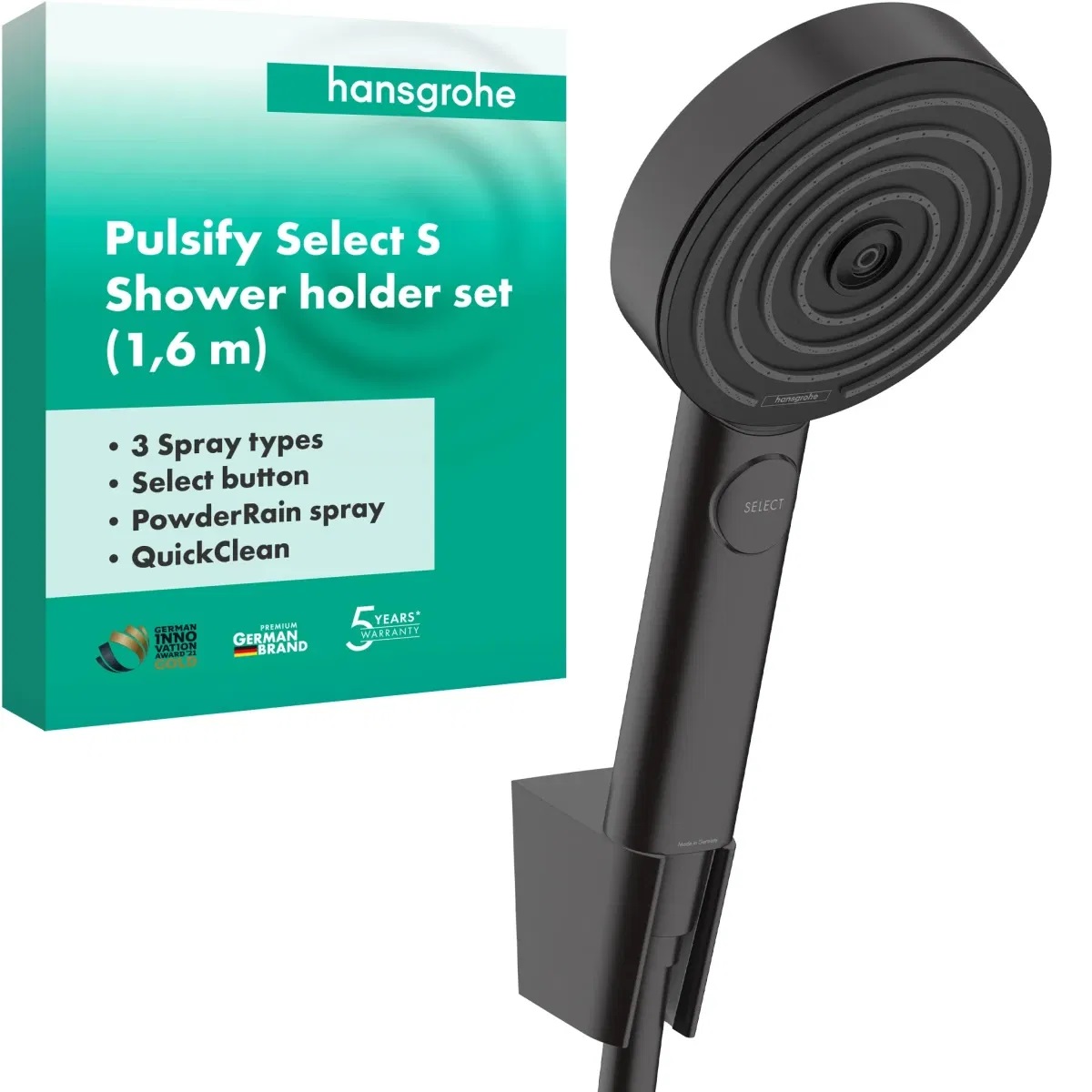 Душовий набір Hansgrohe Pulsify Select Matt Black 24303670