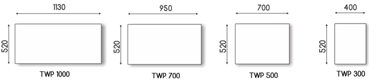 TWP 500 W Basic (TWP500WB) Габаритні розміри