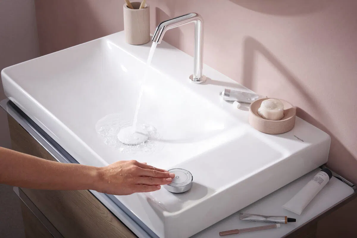 в продаже Смеситель для умывальника Hansgrohe Tecturis S 150 CoolStart Chrome 73353000 - фото 3