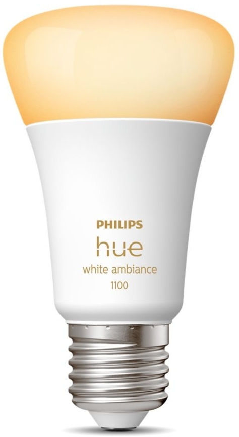 Розумна лампа Philips Hue E27, 11W(60Вт), 2200K-6500K, Tunable white, ZigBee, Bluetooth (929002468401) відгуки - зображення 5