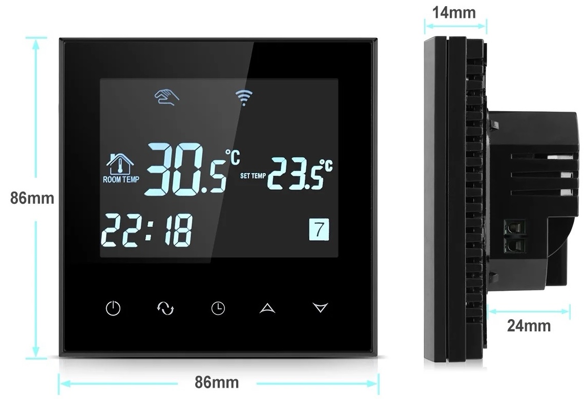Терморегулятор HSens HS 03-4 WiFi (16 A) цена 1699 грн - фотография 2