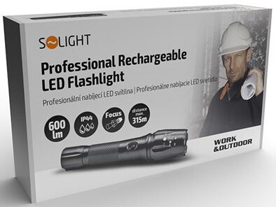 Фонарик Solight WN13, T6 XML Cree LED,600lm, Li-Ion, Black инструкция - изображение 6