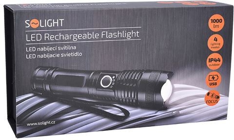 Solight WN34 LED flash light1000lm,2800mAh Li-Ion,USB в магазине в Киеве - фото 10