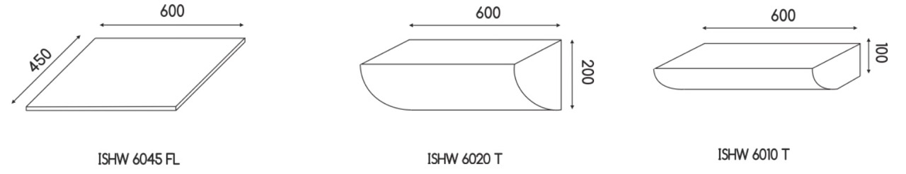 HSteel ISHW 6020 T (ISHW6020T) Габаритные размеры