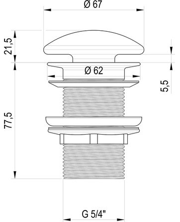 Ravak Chrome X01695 Габаритні розміри