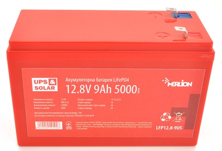 Merlion LiFePO4 12.8V 9Ah (4S3P / BMS-10A) UPS