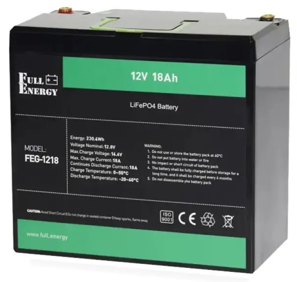 Full Energy FEG-1218 12V 18Ah LiFePO4