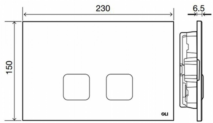 Oli Plain (70827) Габаритные размеры