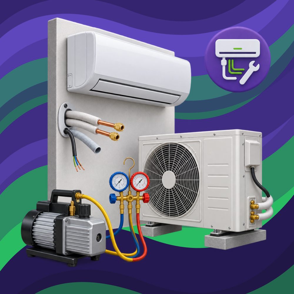 Монтаж кондиціонера на готову магістраль (7000-12000 Btu)
