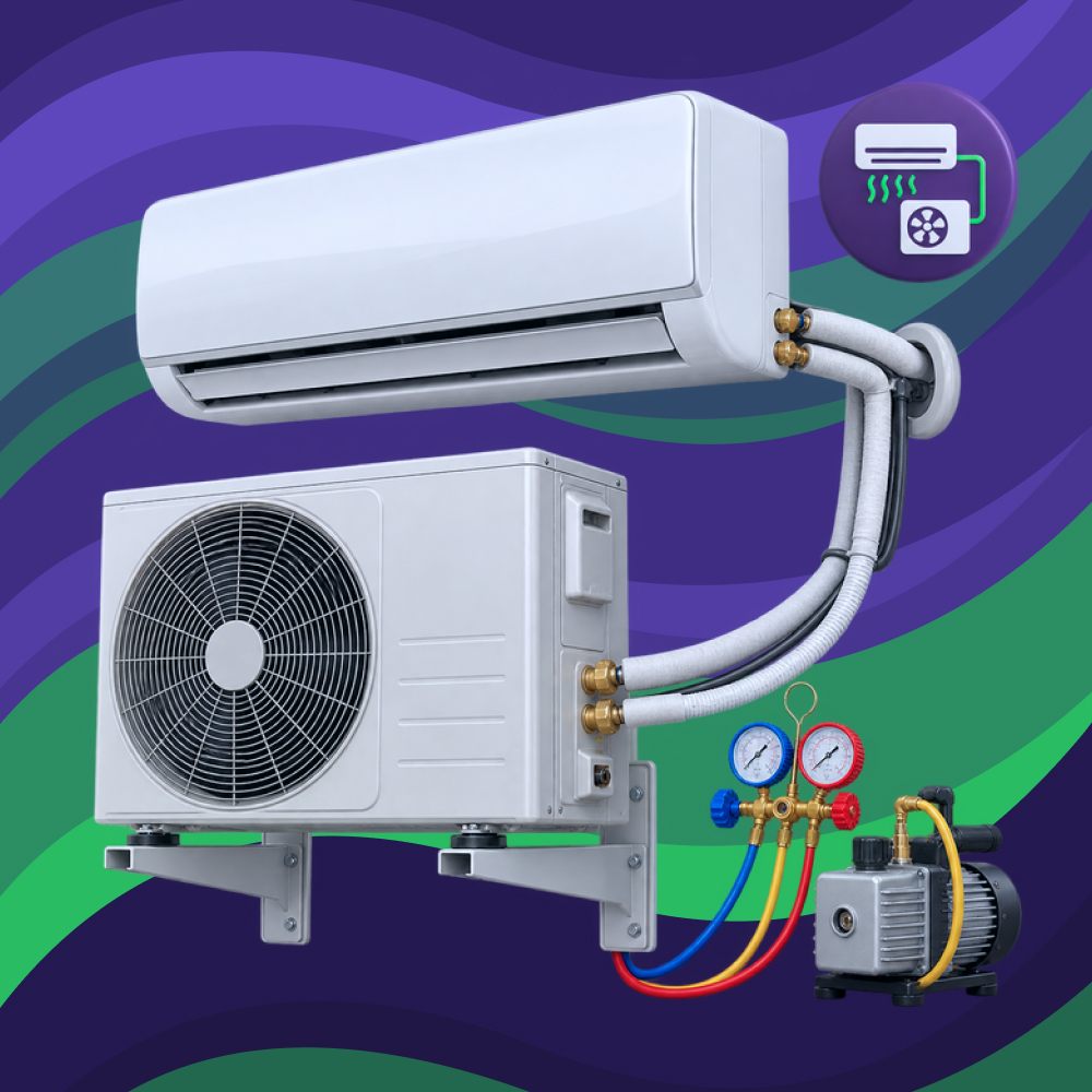 Монтаж кондиціонера на готову магістраль (15000-24000 Btu)