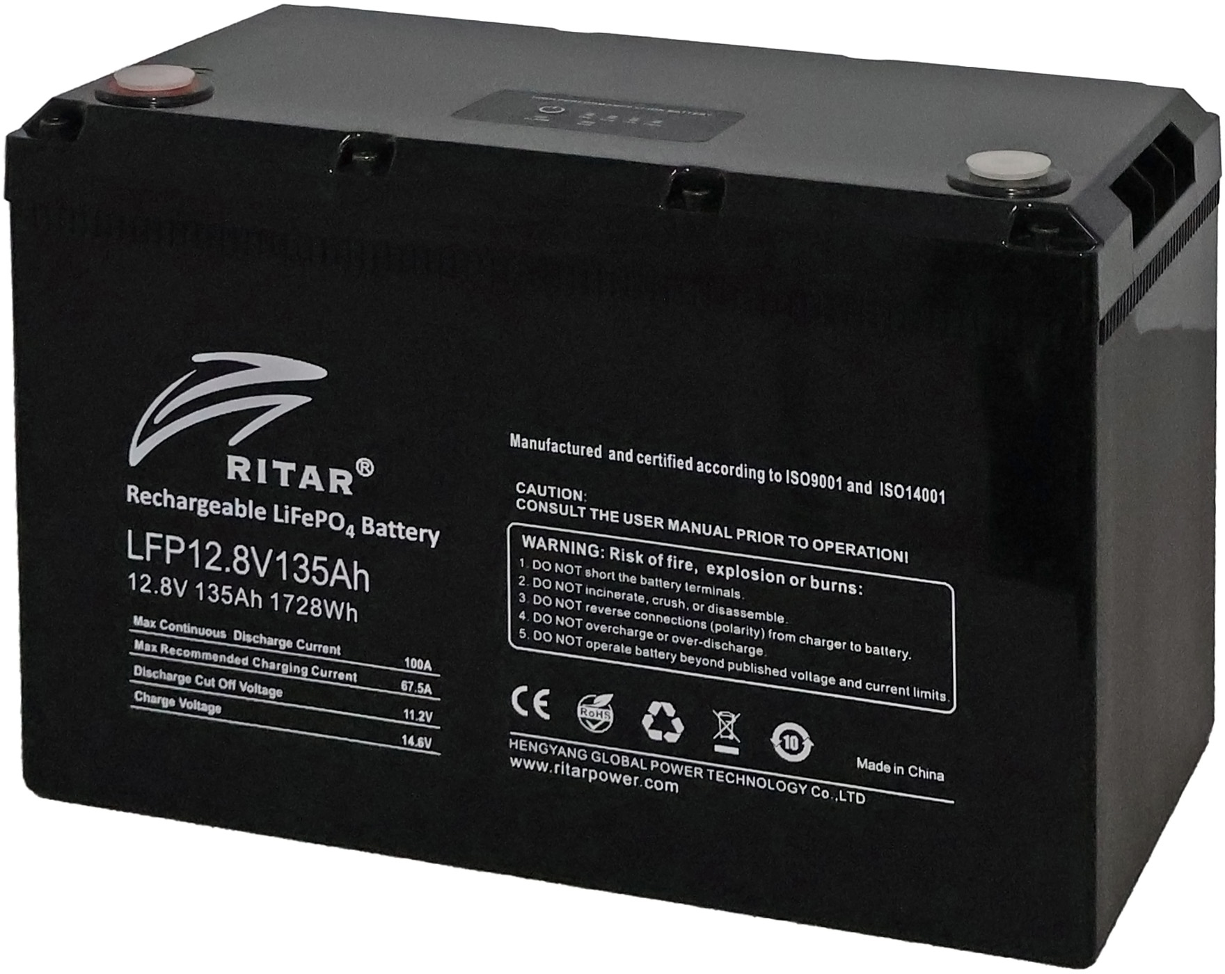 Ritar LFP12.8V135Ah G2 LiFePo4