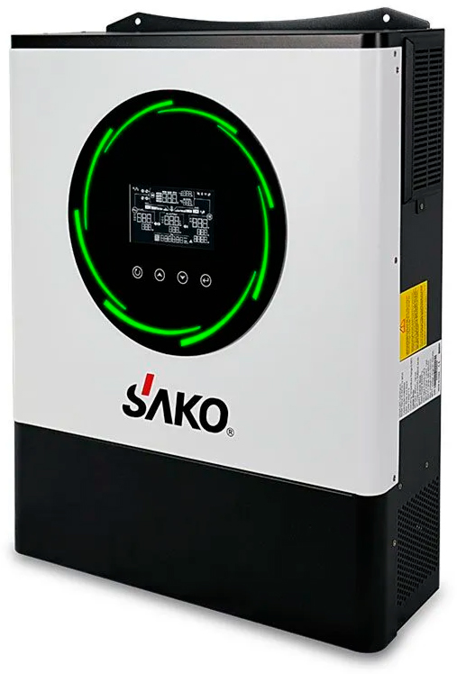 Характеристики инвертор Sako Sunpolo 8 кВт, 1ф, 48В/230В, dual MPPT, Wi-Fi (240070553)