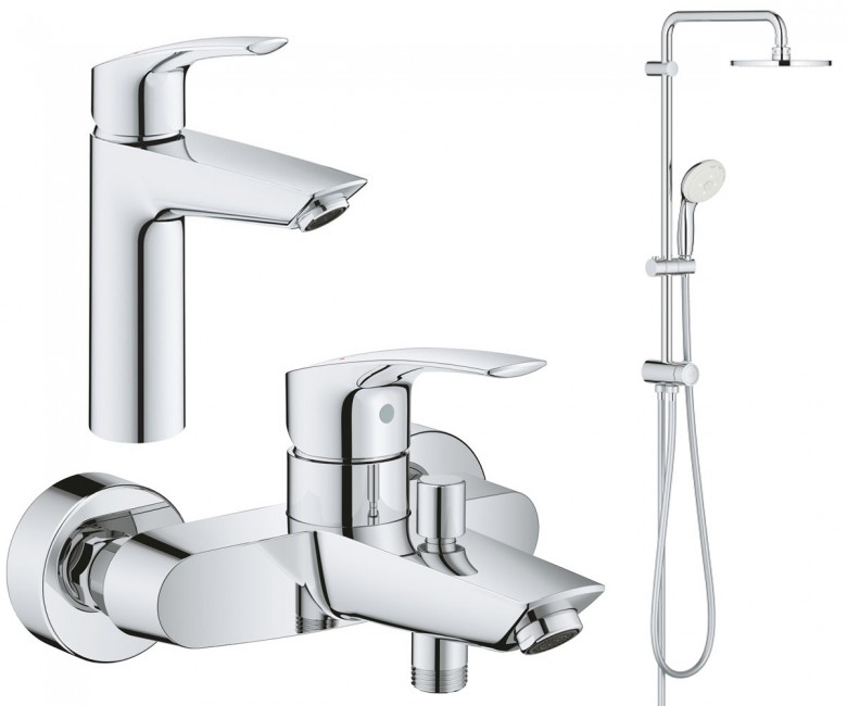 Набор смесителей Grohe Eurosmart New 3 в 1 UA123246R0