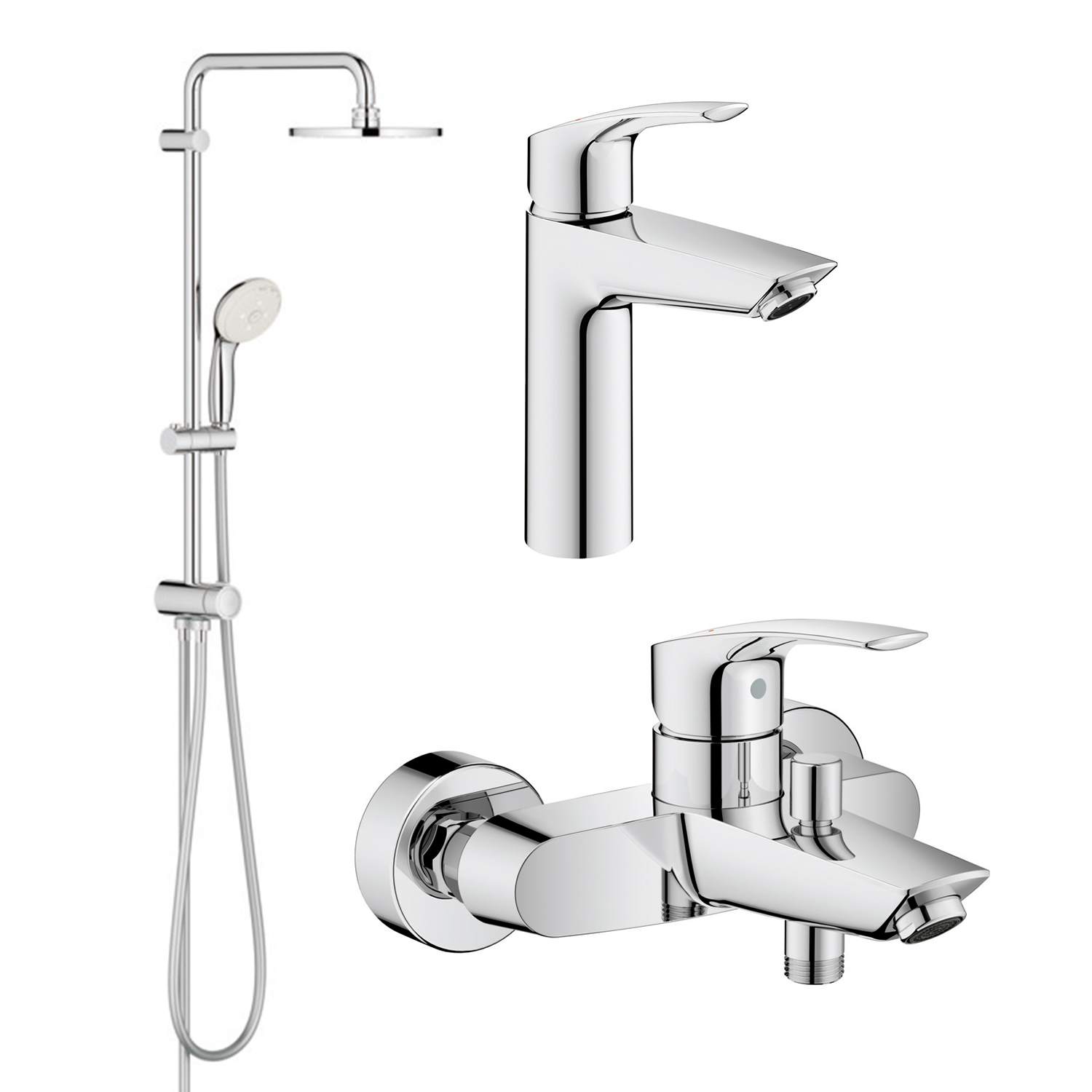 Набір змішувачів Grohe Eurosmart New 3 в 1 UA123389M0