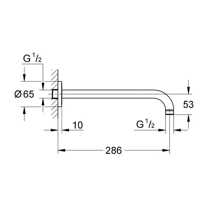 Grohe BauClassic (29047000_27541001_28576000_26406003) Габаритні розміри