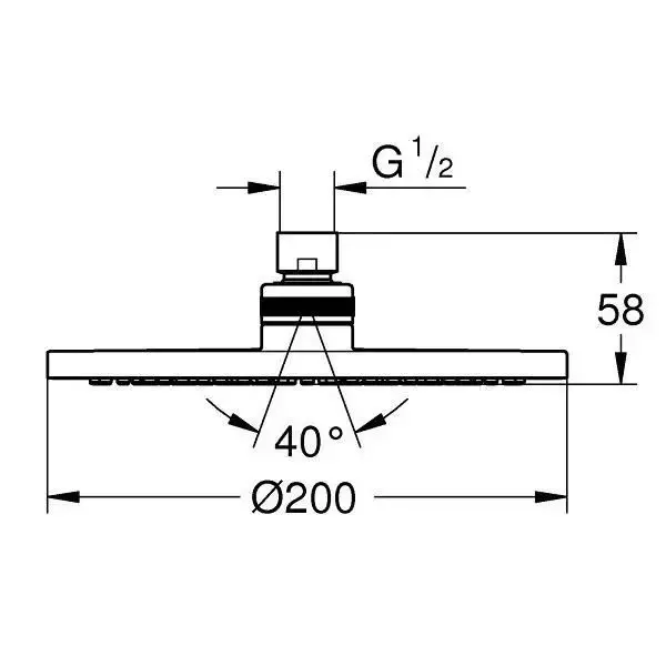 Grohe BauClassic (29047000_27541001_28576000_26406003) Габаритні розміри