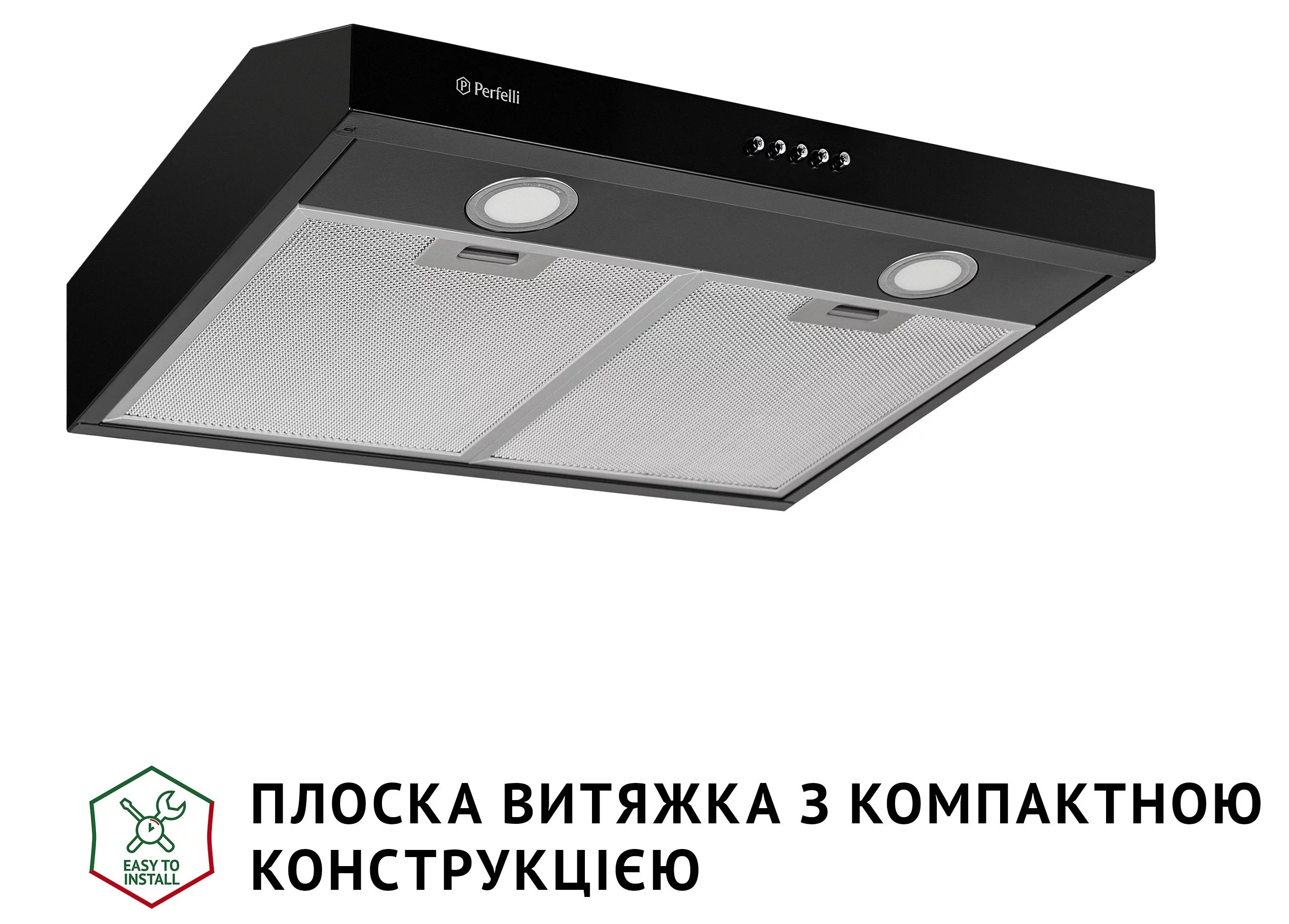 Кухонна витяжка Perfelli PL 5002 BL LED ціна 2599 грн - фотографія 2