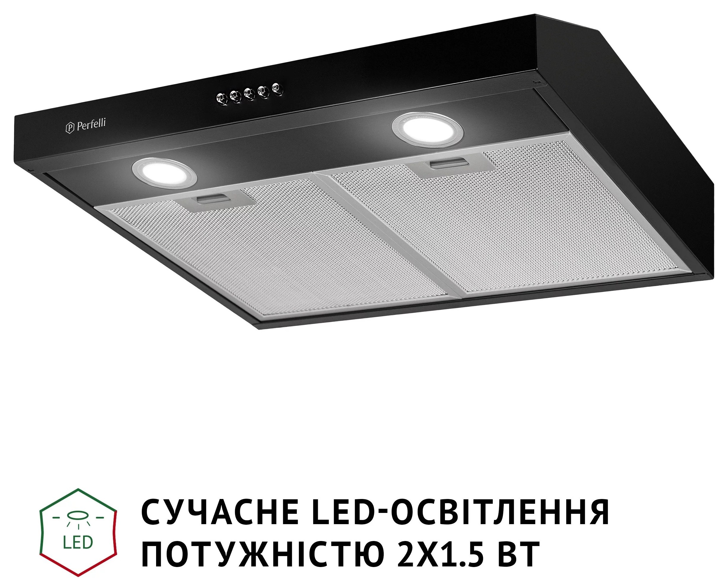 в продажу Кухонна витяжка Perfelli PL 5002 BL LED - фото 3