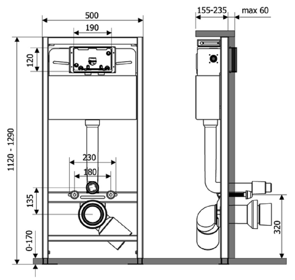 Devit 90.211+ Up 3020120 Габаритные размеры