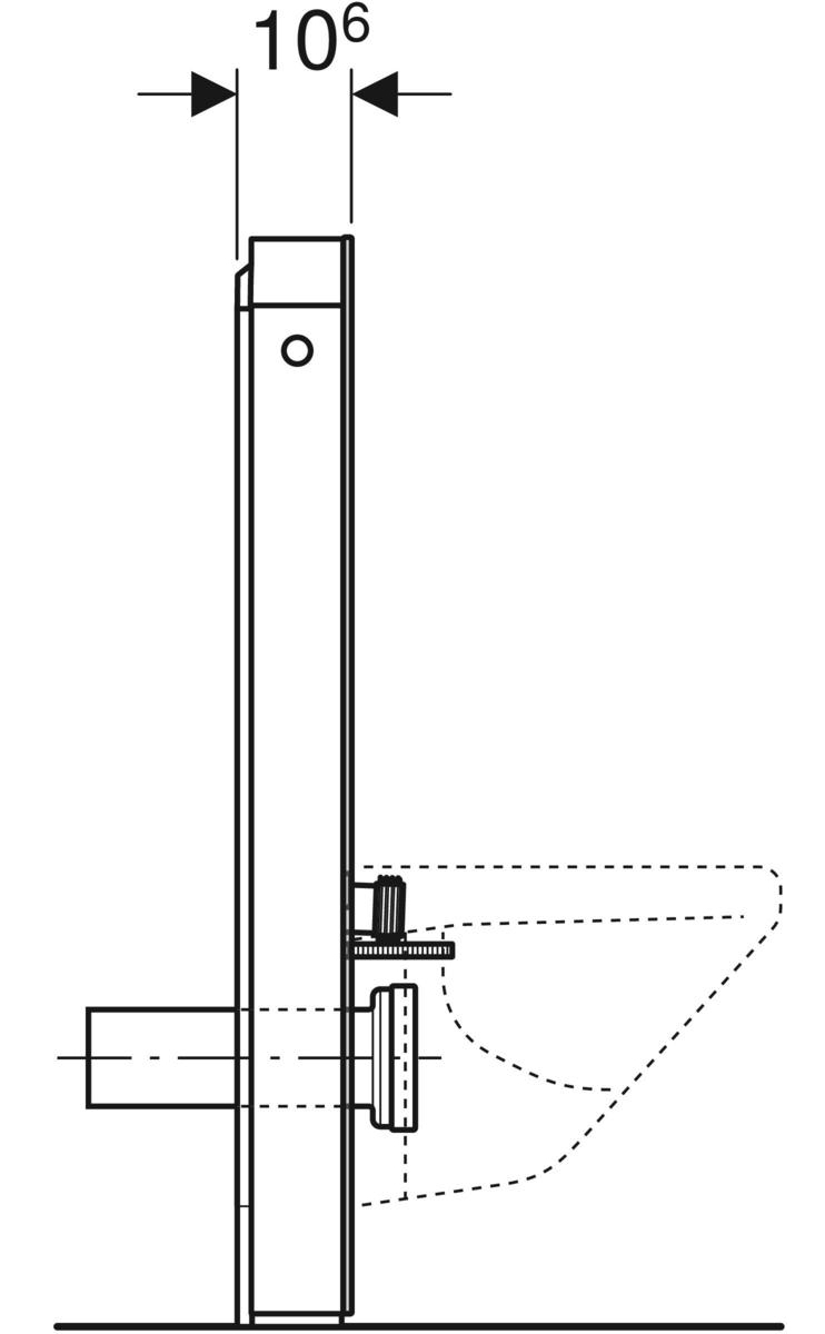 Geberit Monolith H101 (131.021.SJ.6) Габаритні розміри