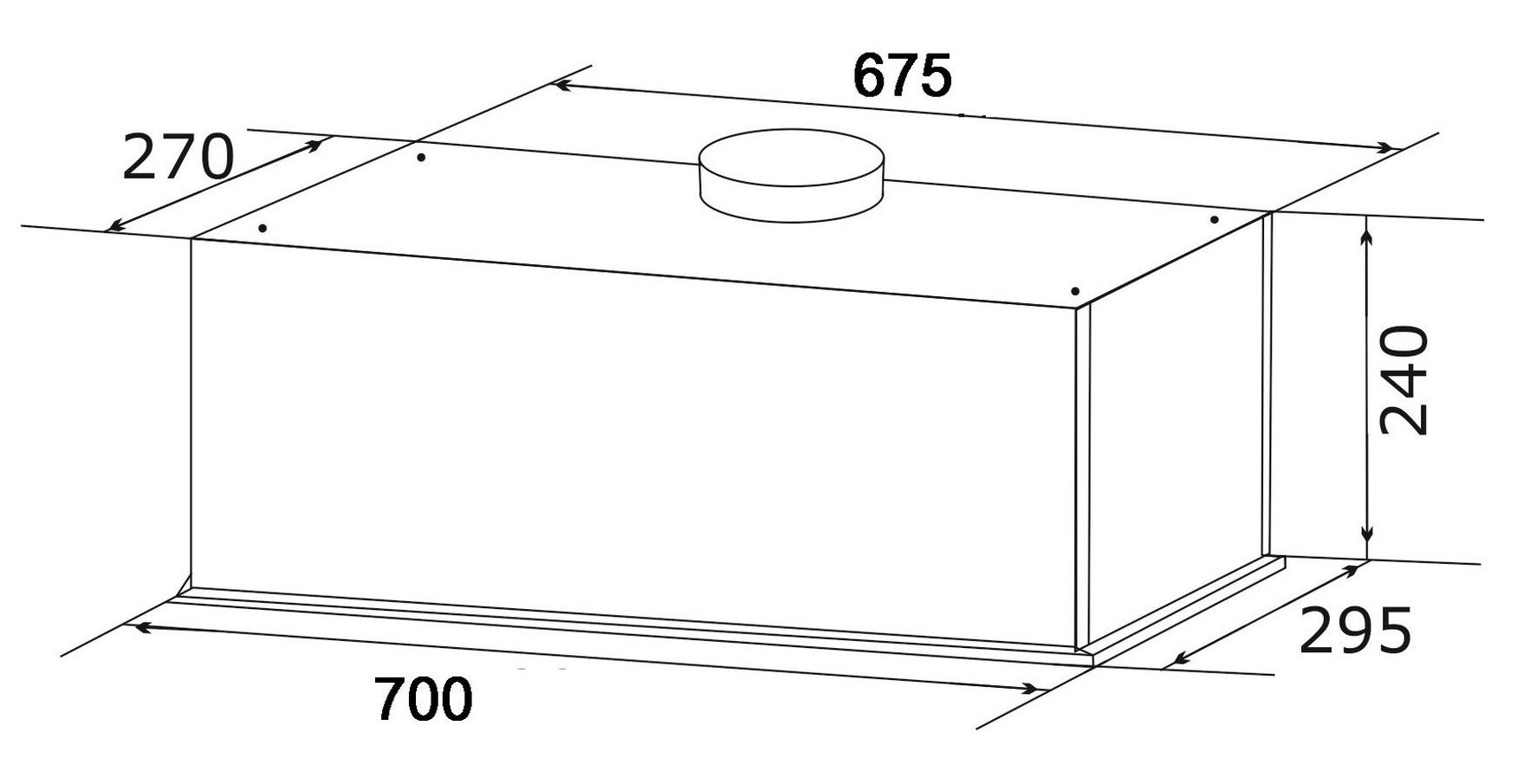 Granado Palamos 4713-1200 Black glass Габаритні розміри