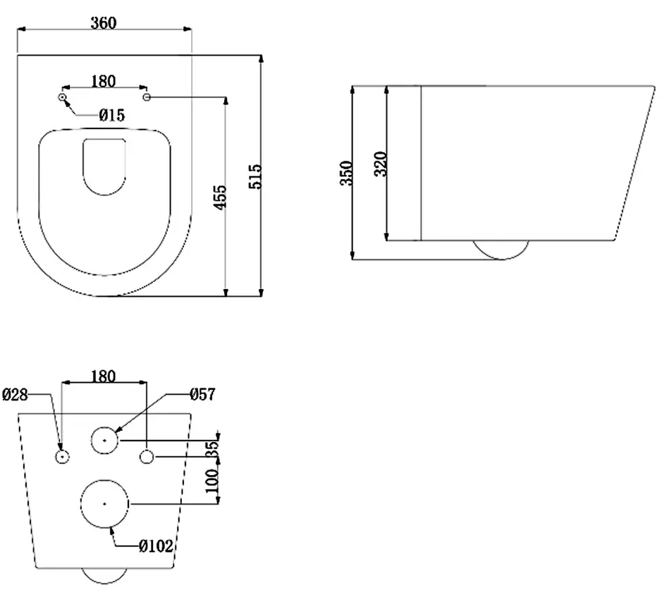 Grohe Rapid SL 3873200A + Primera Topic 2.0 8320021 Габаритні розміри