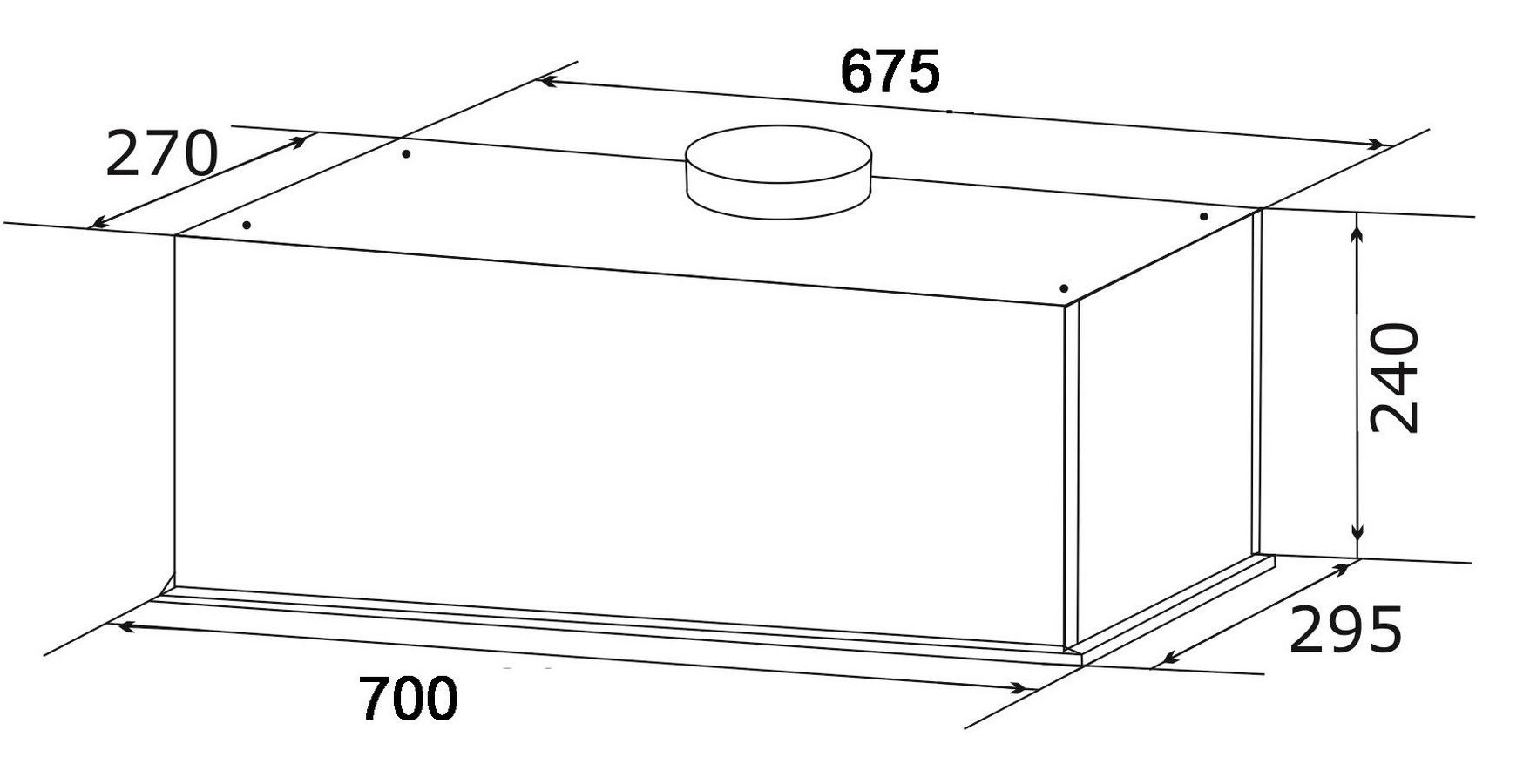 Granado Palamos 4713-1200 White glass Габаритні розміри