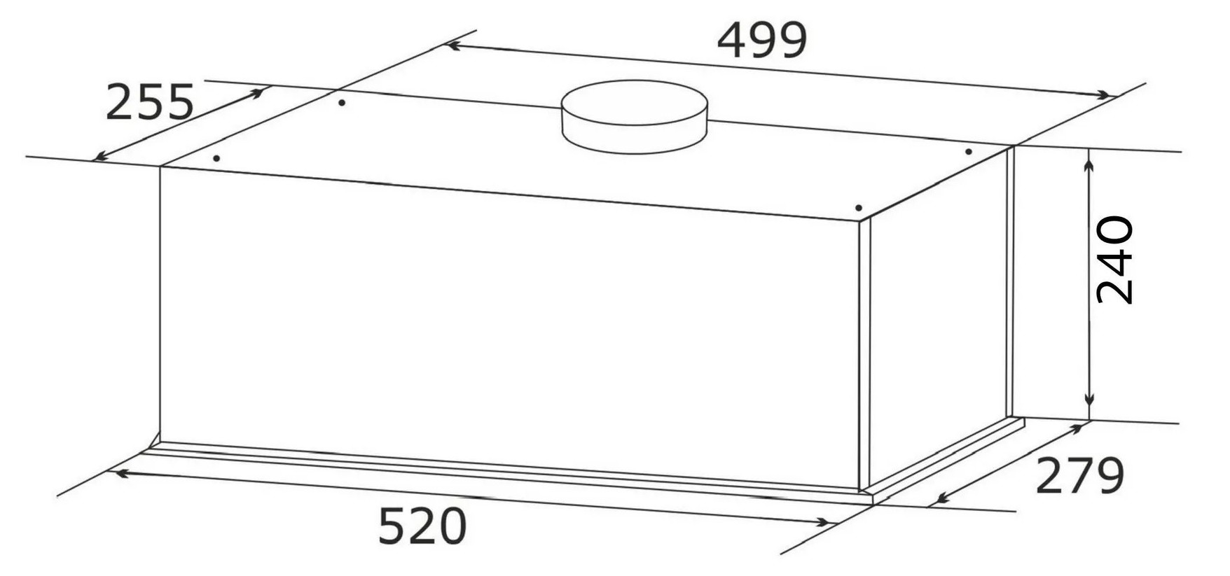 Granado Palamos 2613-700 Inox Габаритні розміри