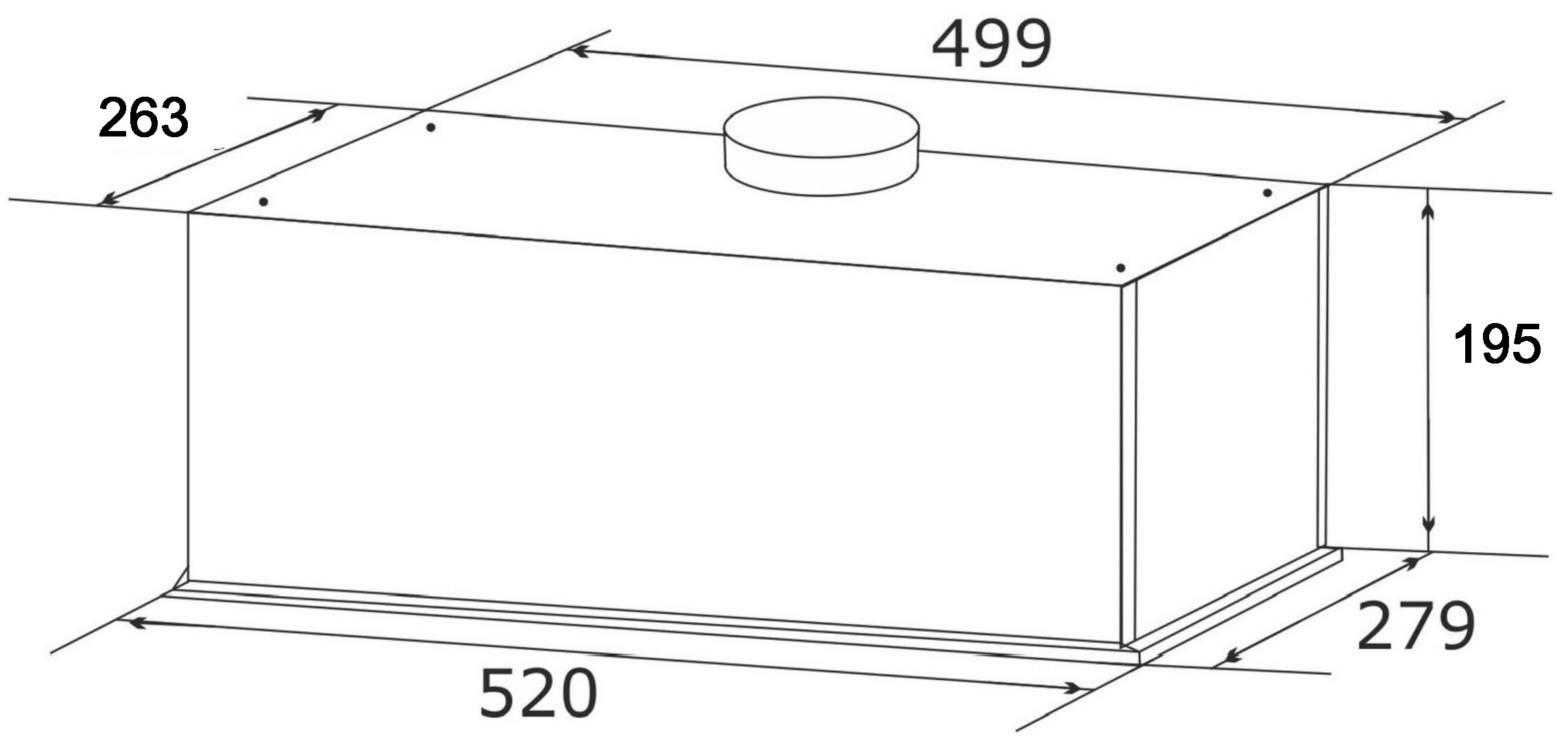 Granado Palamos 2613-700 Inox Габаритні розміри