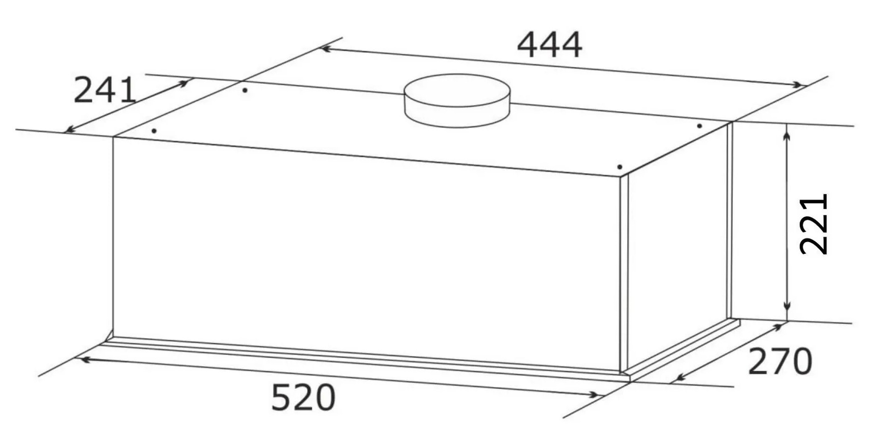 Granado Palamos 3603-1200 Black LINE Габаритні розміри