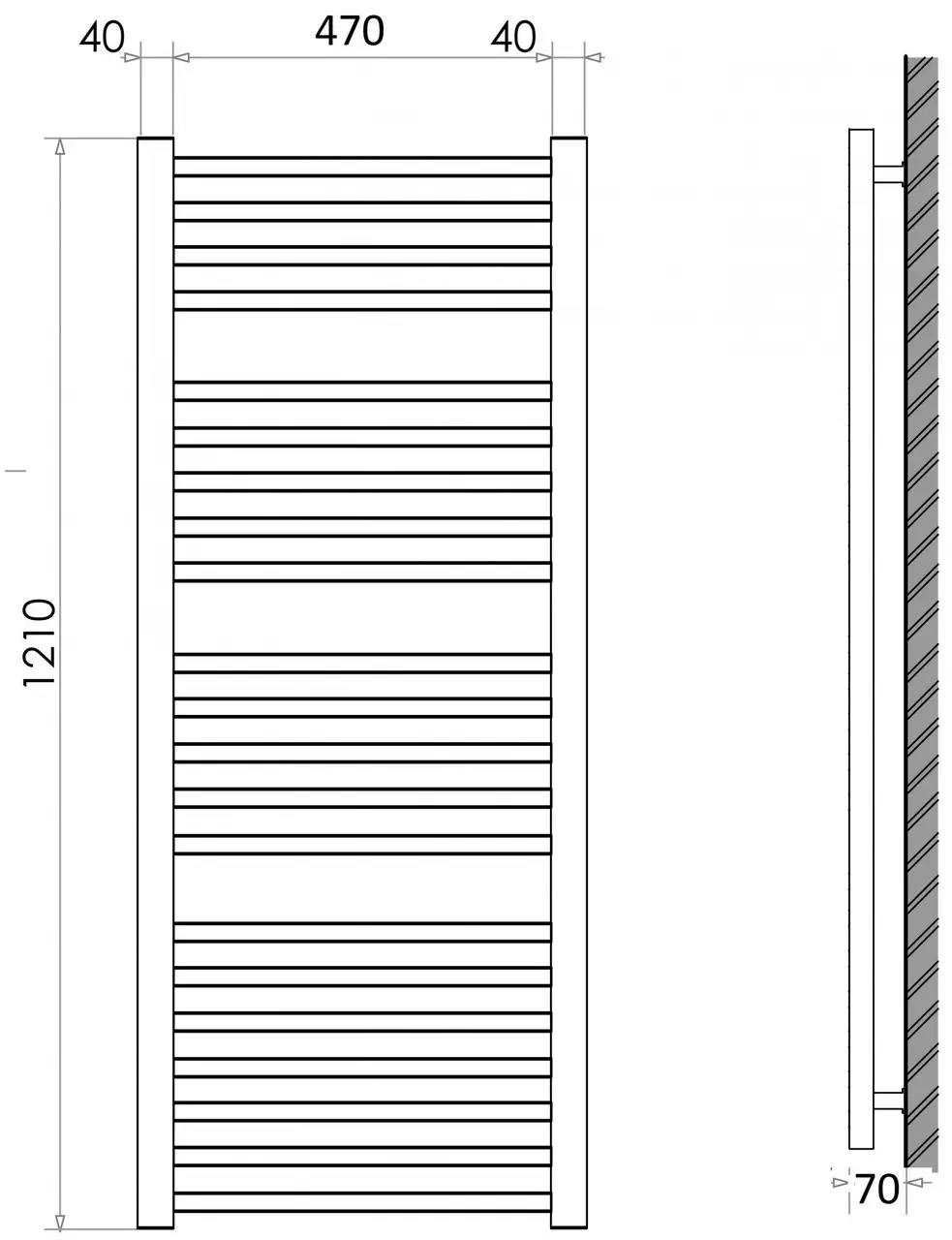 Hitzes WRB 2150 Габаритные размеры