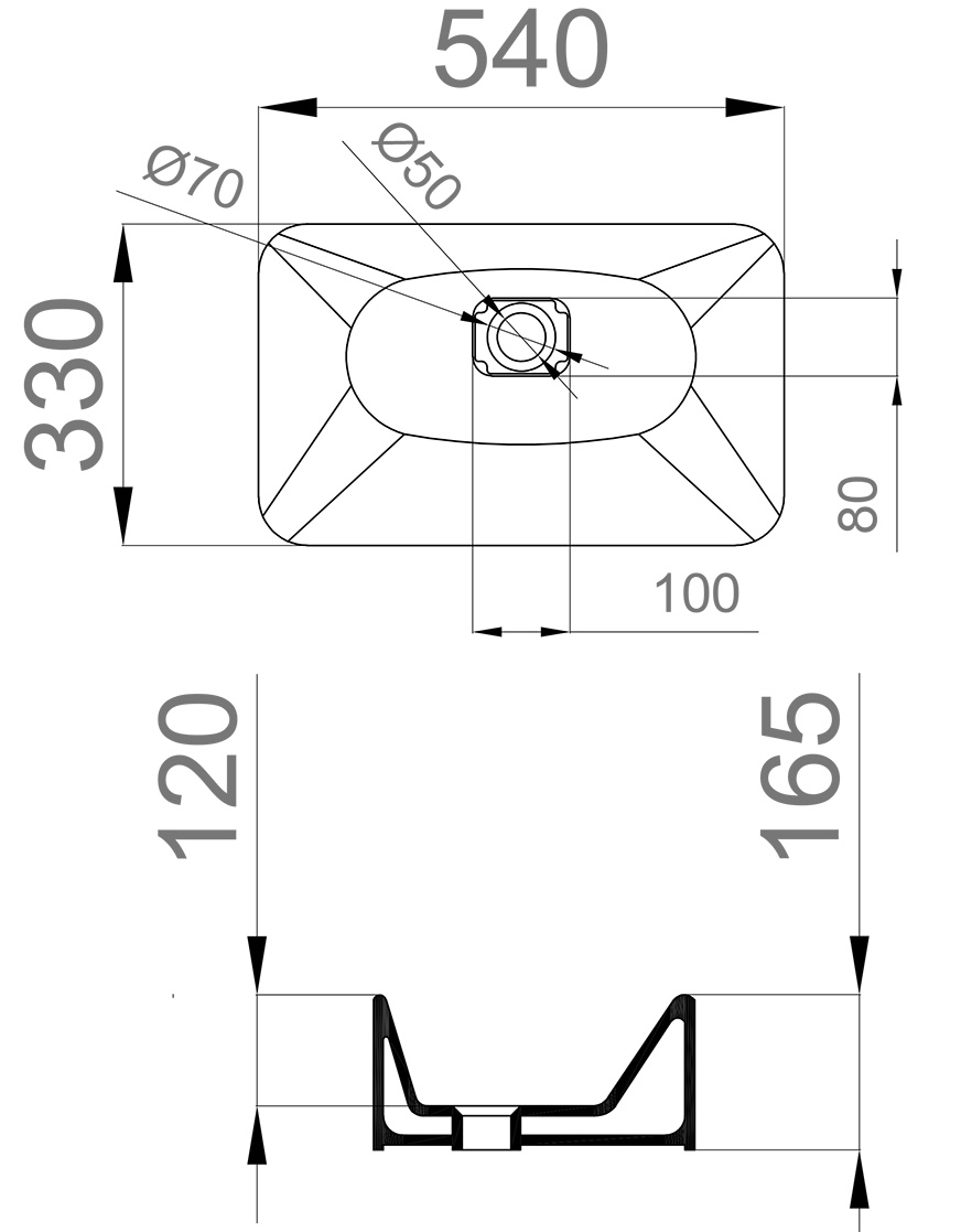 Sanwerk Ostia 55 (UV0000141) Габаритні розміри