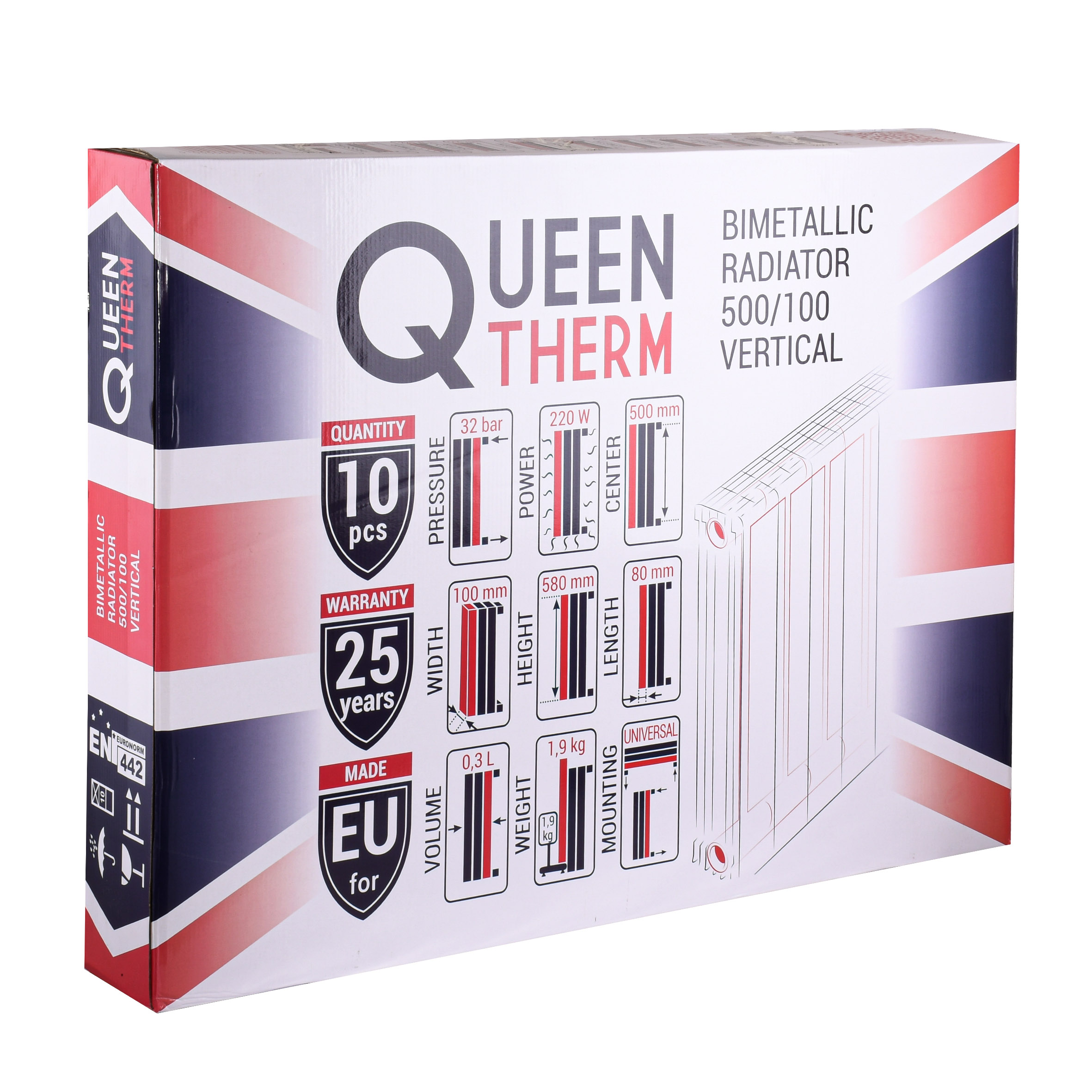 Queen Therm 500/100 Vertical (кратно 10) в магазині в Києві - фото 10