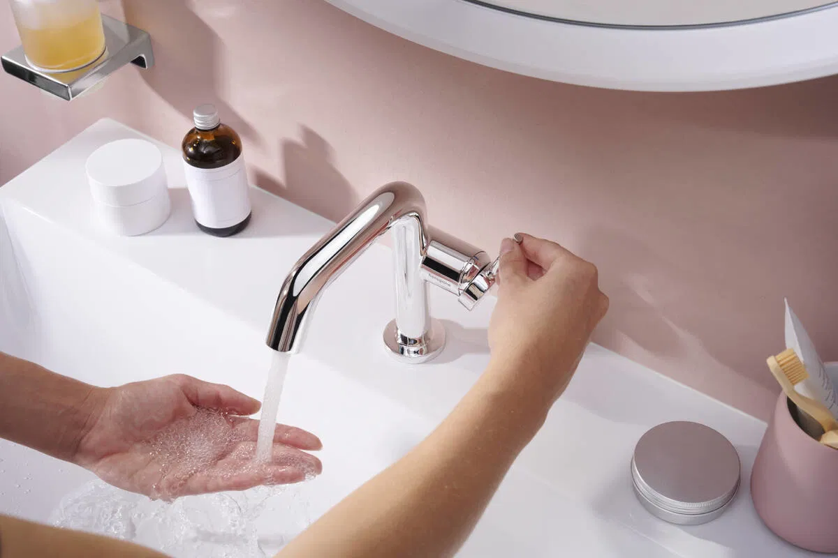 Змішувач для умивальника Hansgrohe Tecturis S 110 Fine CoolStart Chrome 73320000 відгуки - зображення 5