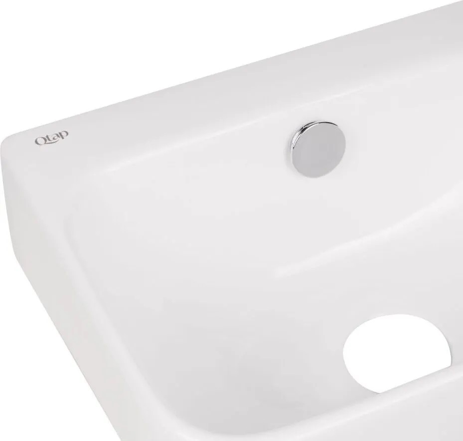 Раковина Q-Tap Tern White + донний клапан PU02O (QT17115117RWN47328) ціна 3590 грн - фотографія 2