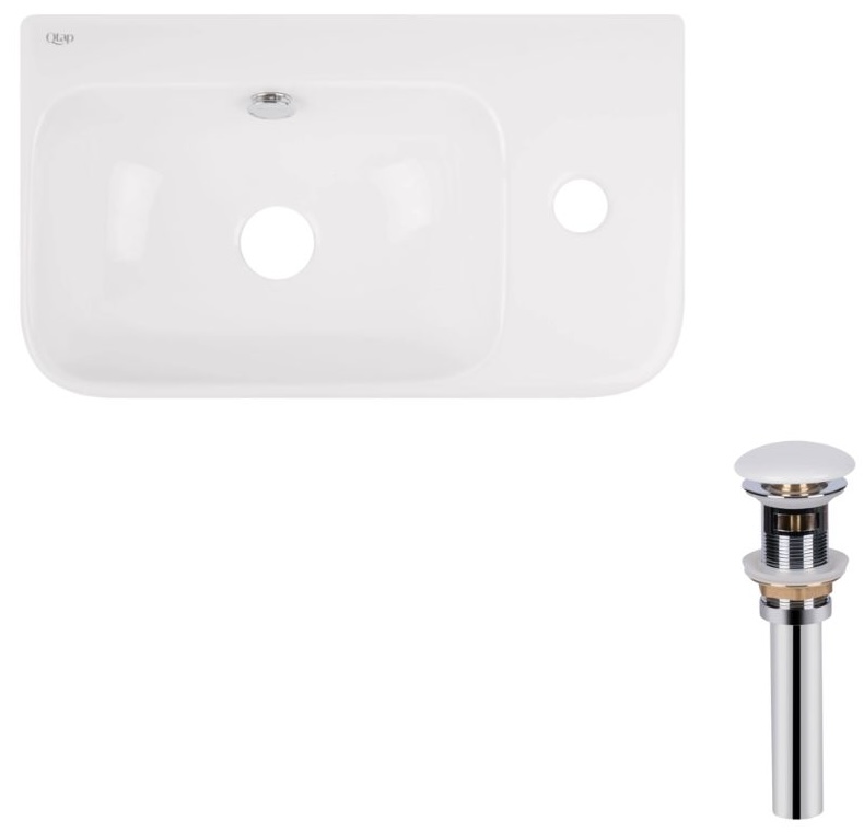 Q-Tap Tern White + донний клапан PU02O (QT17115117RWN47328)