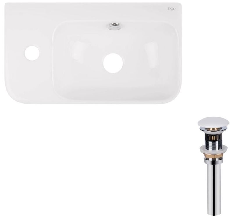 Q-Tap Tern White + донный клапан PU02O (QT17115117LWN47327)