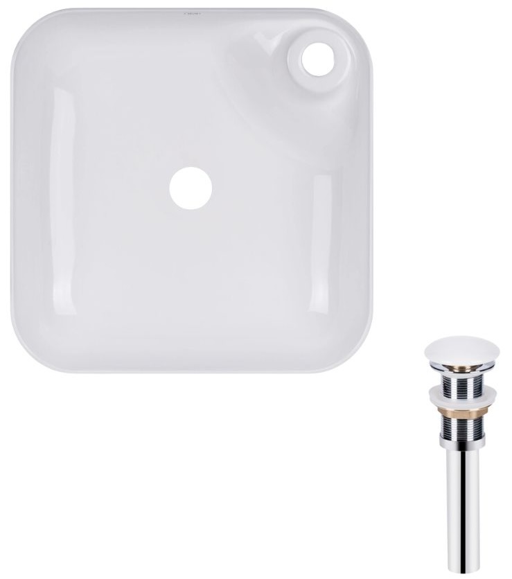 Q-Tap Stork White + донний клапан PU02 (QT15112194WN47318)