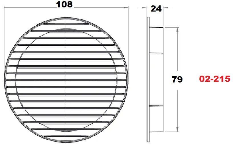 AirRoxy AOzS 80 white (02-215) Габаритні розміри