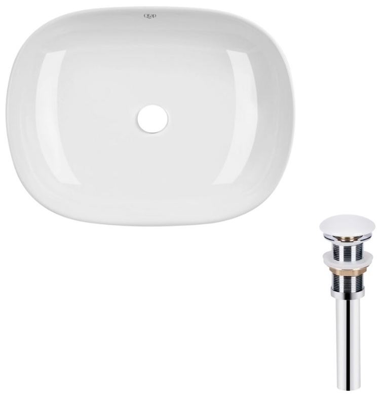 Q-Tap Aquarius White + донный клапан PU02 (QT21112185WN47295)