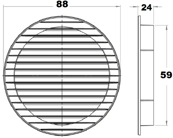 AirRoxy AOzSb 60 brown 4 шт. (02-264) Габаритні розміри