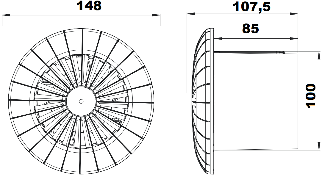 AirRoxy aRos 200 (01-122) Габаритні розміри