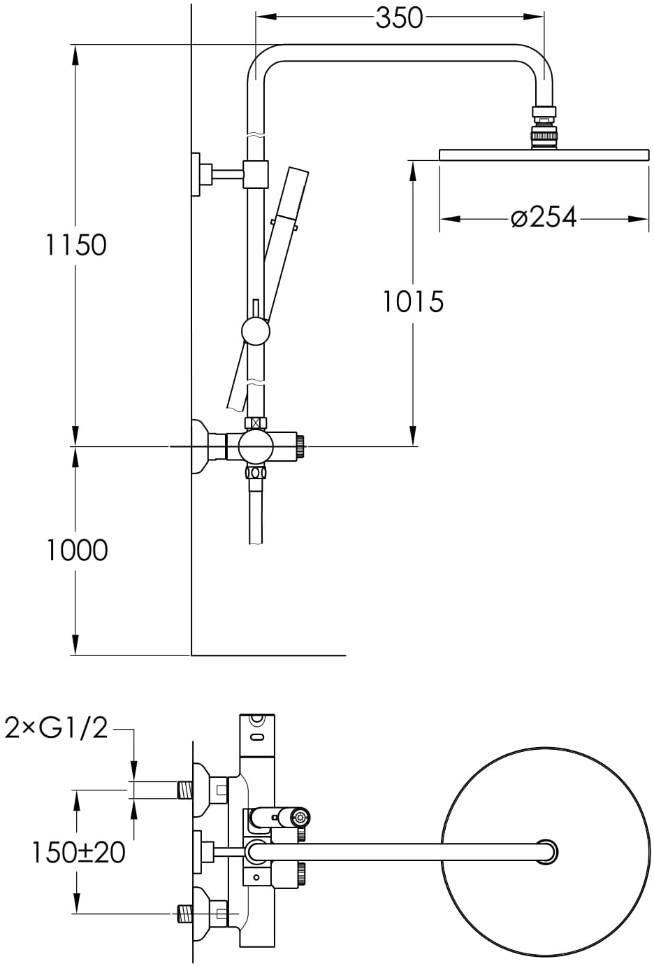 Imprese Smart Click ZMK101901212 Габаритні розміри