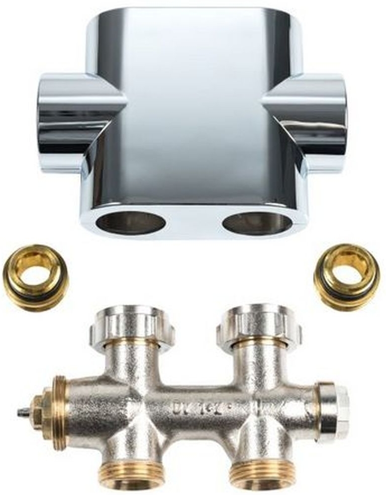 Kermi 1/2"x3/4" прямой, декоративная крышка хром (ZV00400002)